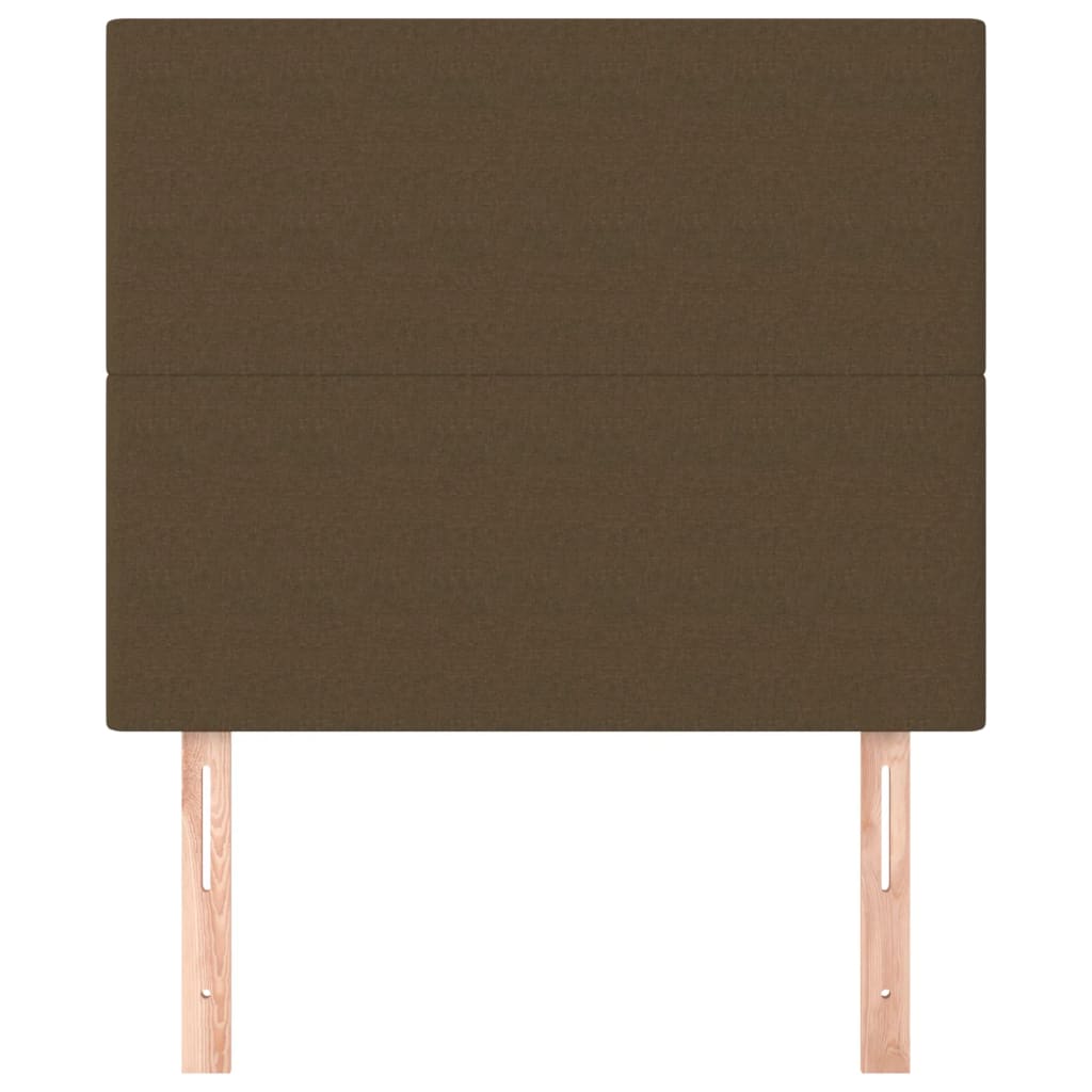 Uzglavlje tamnosmeđe 100x5x118/128 cm tkanina
