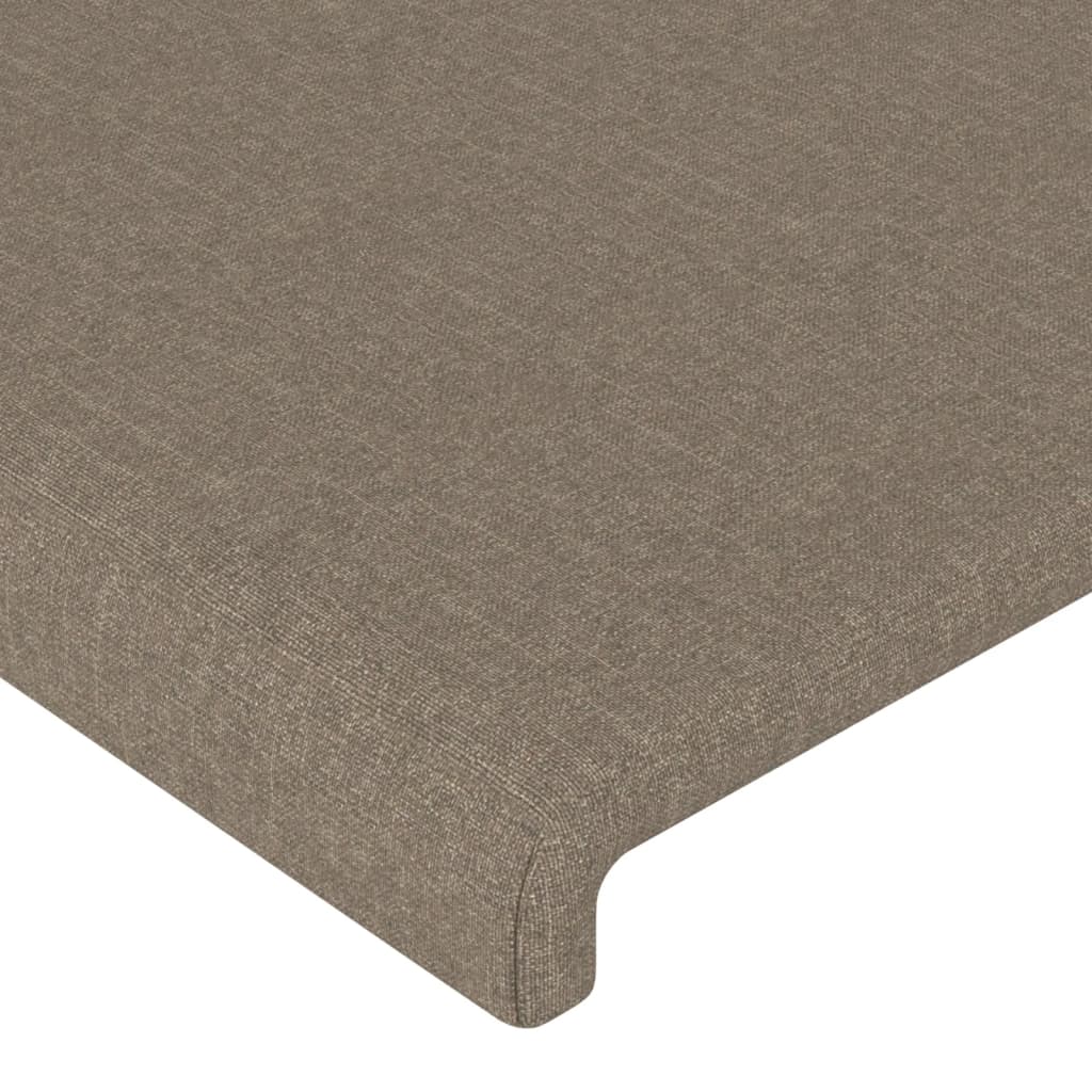Uzglavlje boje taupe 100x5x118/128 cm tkanina