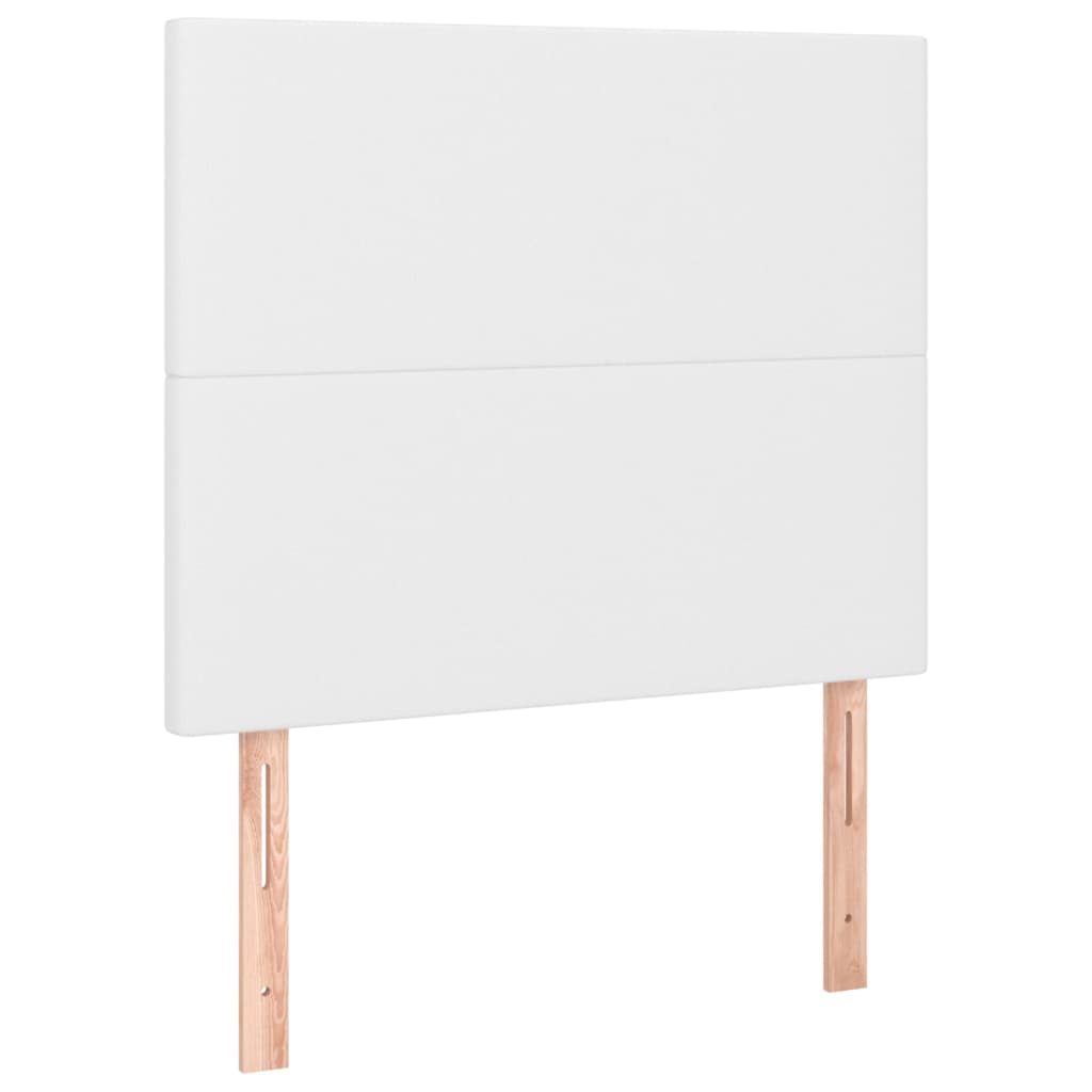 Uzglavlje Bijelo 90x5x118/128 cm Imitacija kože