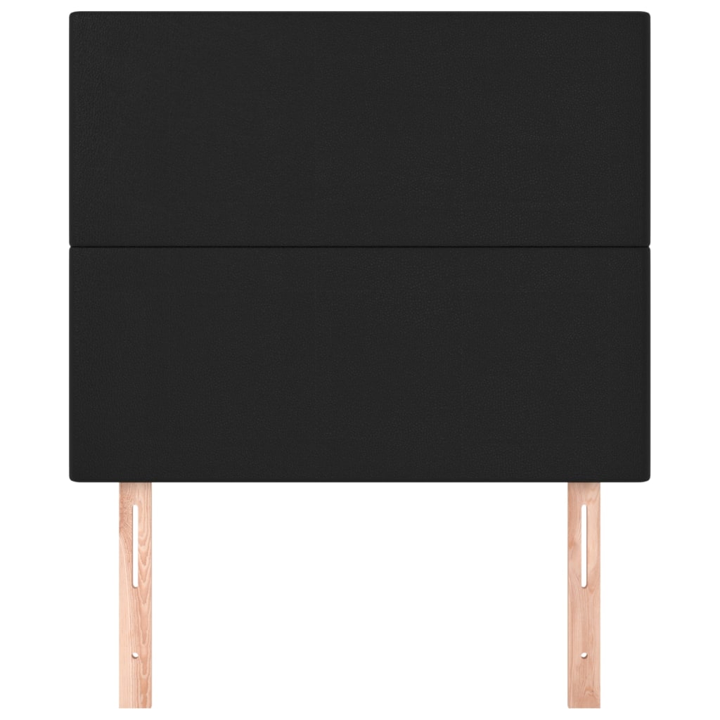 Uzglavlje crno 100x5x118/128 cm umjetna koža
