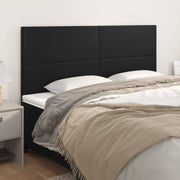 Uzglavlje crno 180x5x118/128 cm umjetna koža