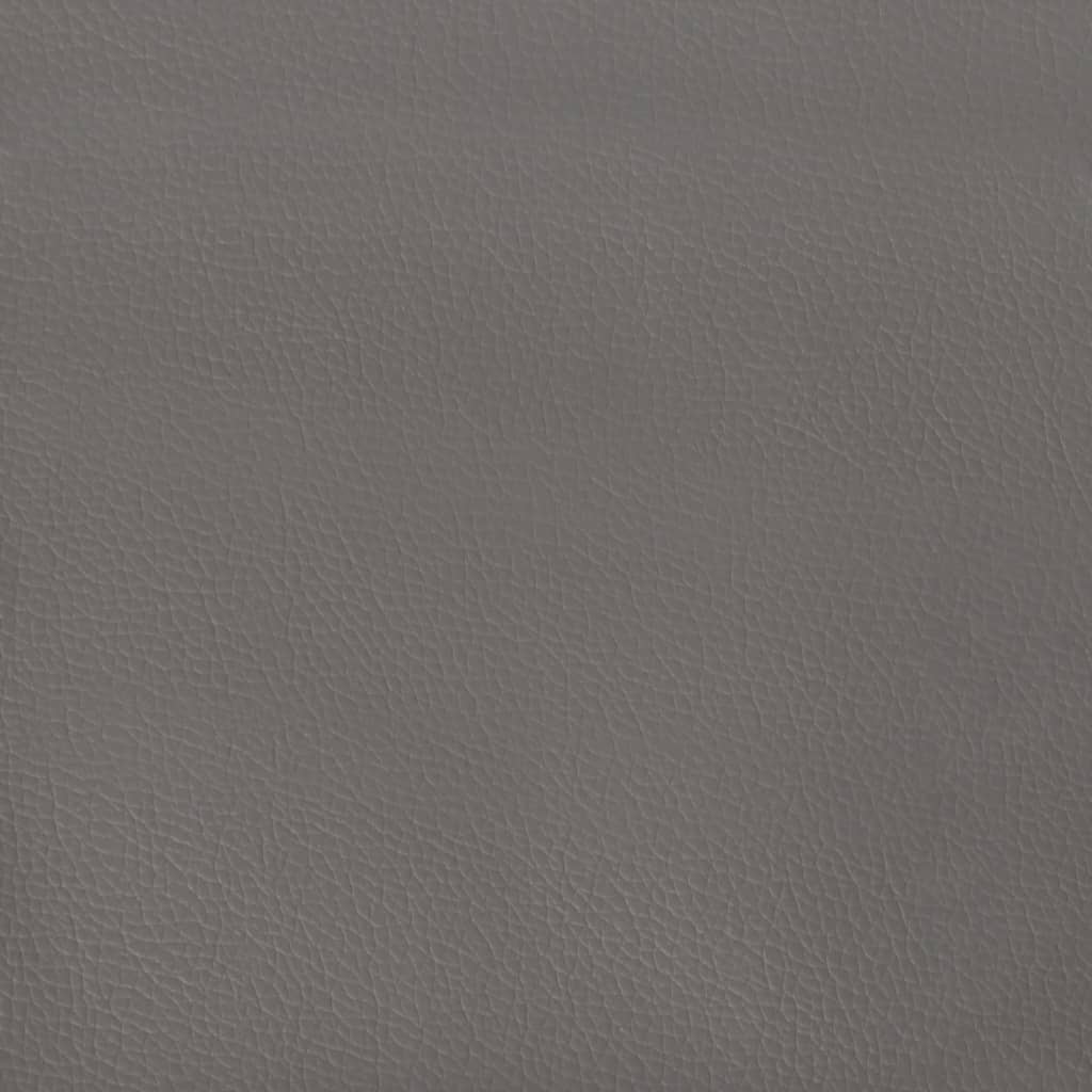 Uzglavlje sivo 200x5x118/128 cm umjetna koža