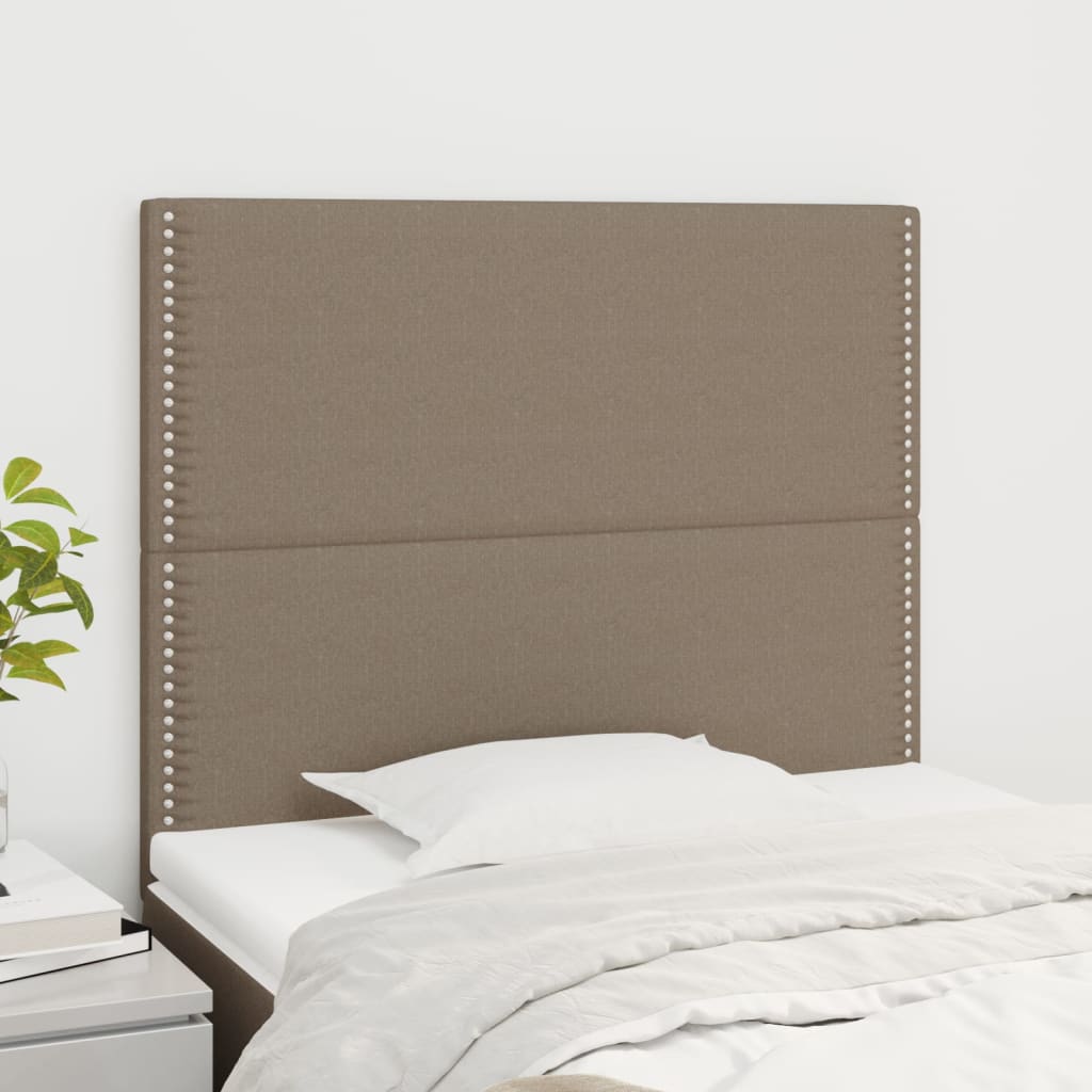 Uzglavlje boje taupe 100x5x118/128 cm tkanina