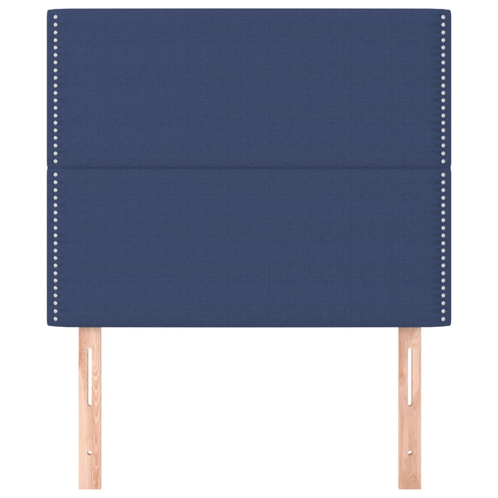 Uzglavlje plavo 100x5x118/128 cm tkanina