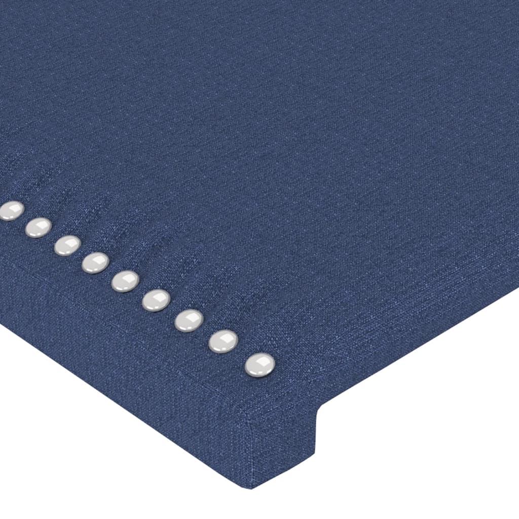 Uzglavlje plavo 180x5x118/128 cm tkanina