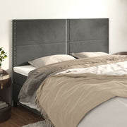Uzglavlje tamno sivo 200x5x118/128 cm baršunasto