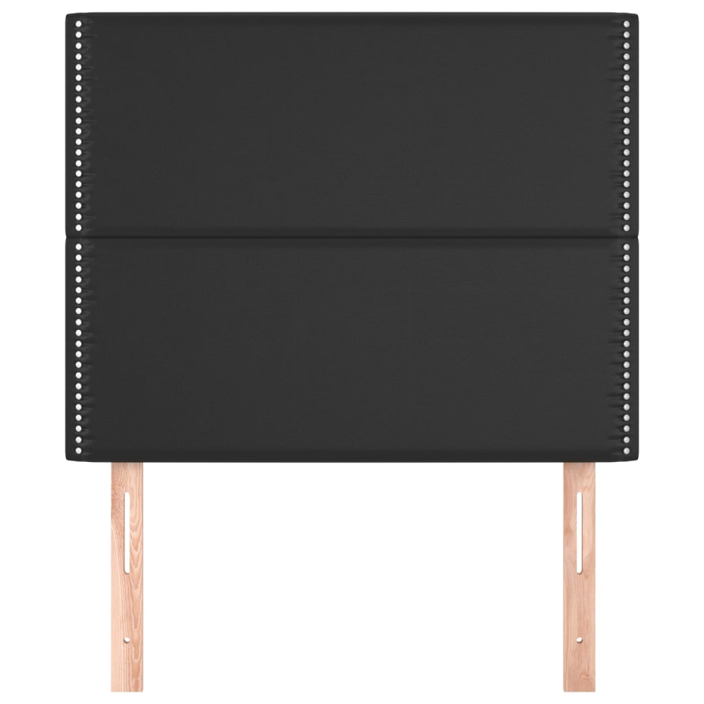 Uzglavlje crno 100x5x118/128 cm umjetna koža