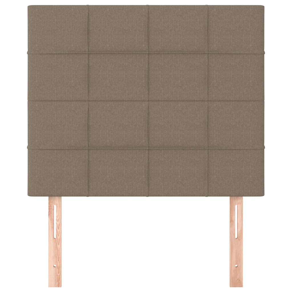 Uzglavlje boje taupe 80x5x118/128 cm tkanina