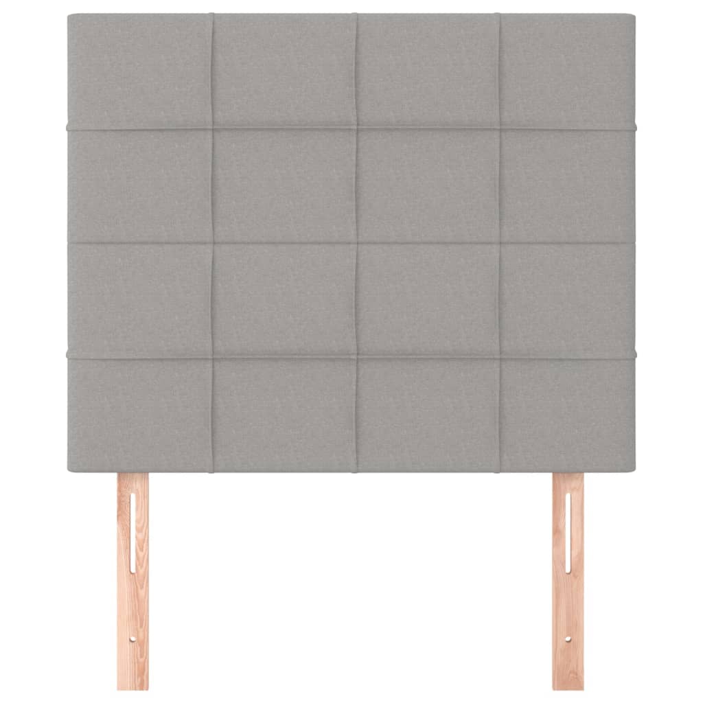 Uzglavlje svijetlosivo 90x5x118/128 cm tkanina