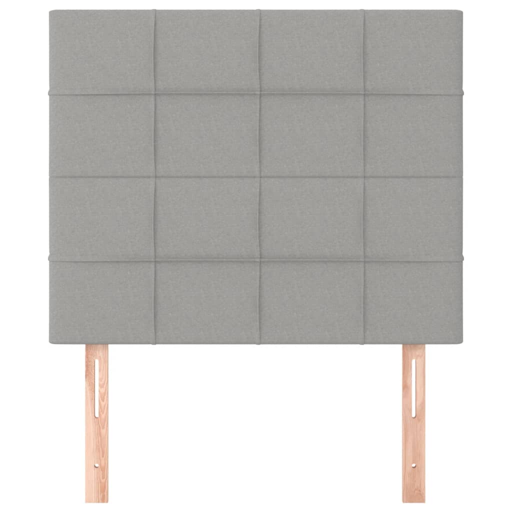 Uzglavlje svijetlosivo 100x5x118/128 cm tkanina