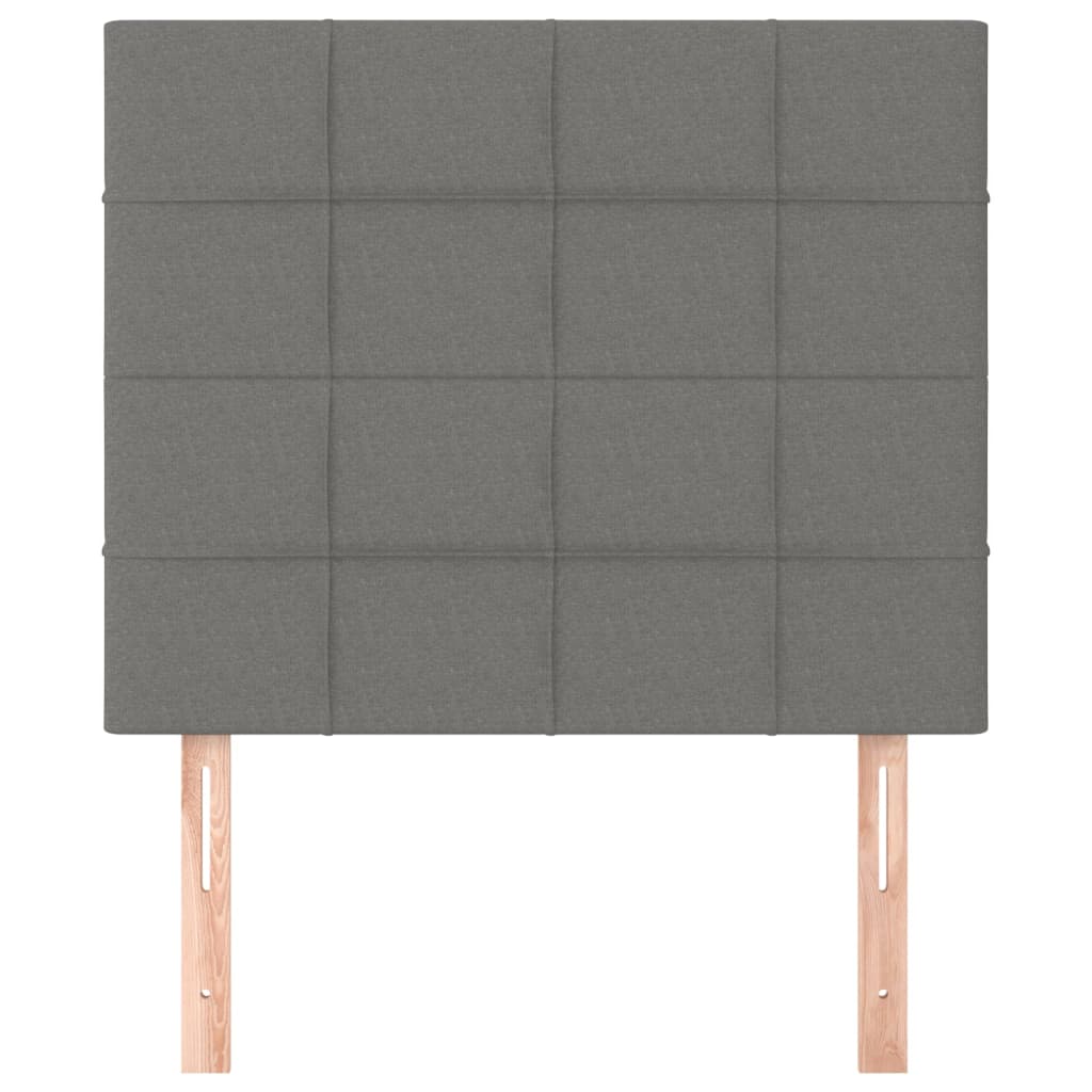 Uzglavlje tamno sivo 100x5x118/128 cm tkanina
