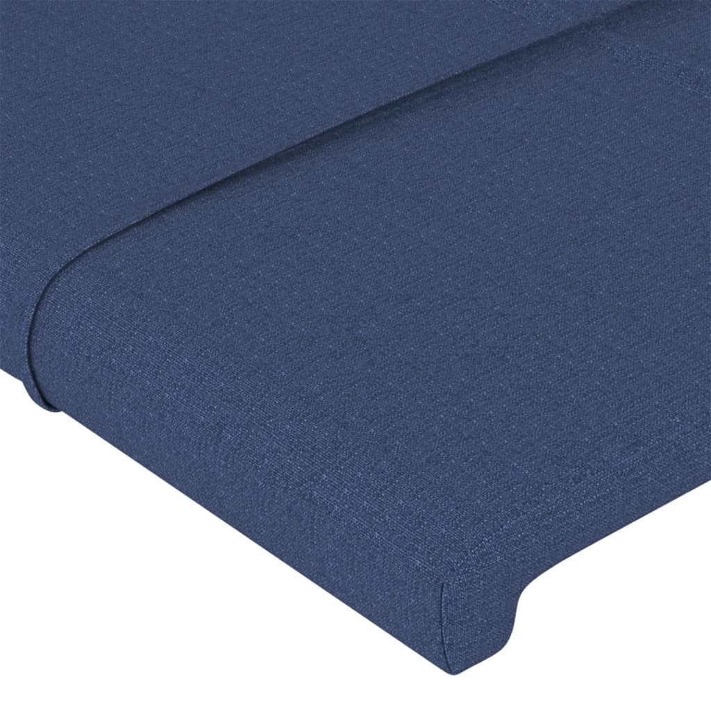 Uzglavlje plavo 144x5x118/128 cm tkanina
