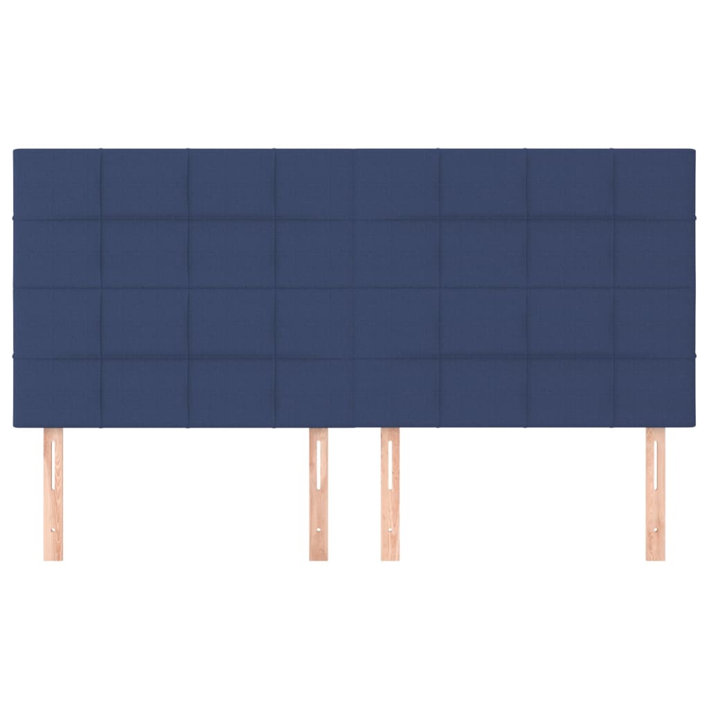 Uzglavlje plavo 200x5x118/128 cm tkanina