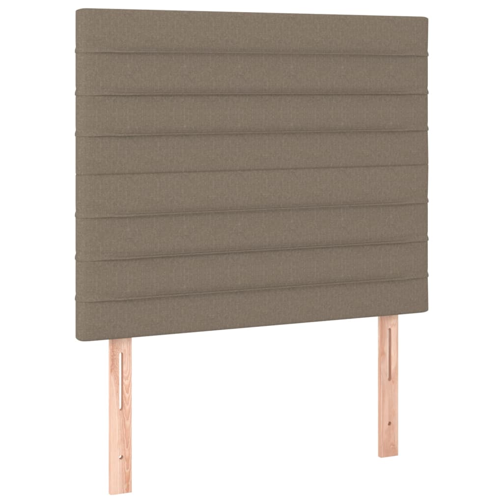 Uzglavlje boje taupe 80x5x118/128 cm tkanina