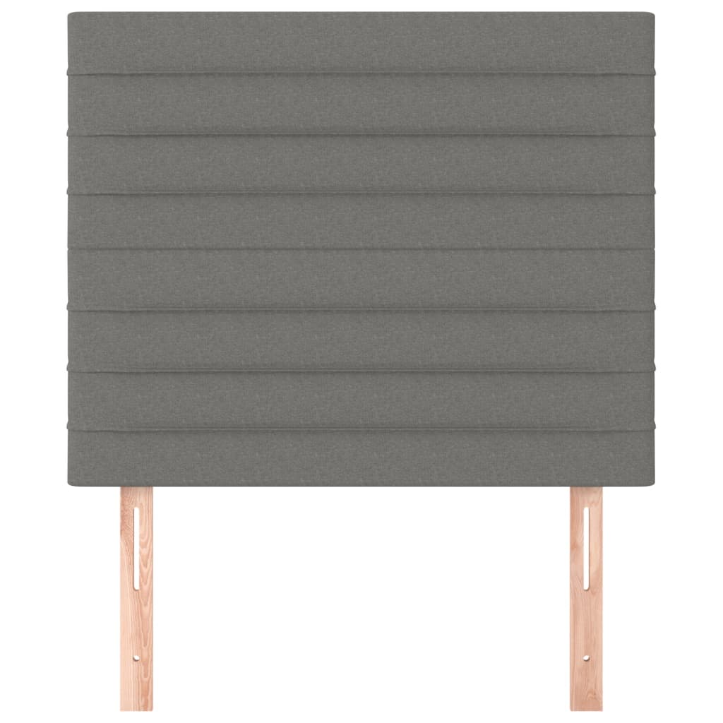 Uzglavlje tamno sivo 100x5x118/128 cm tkanina