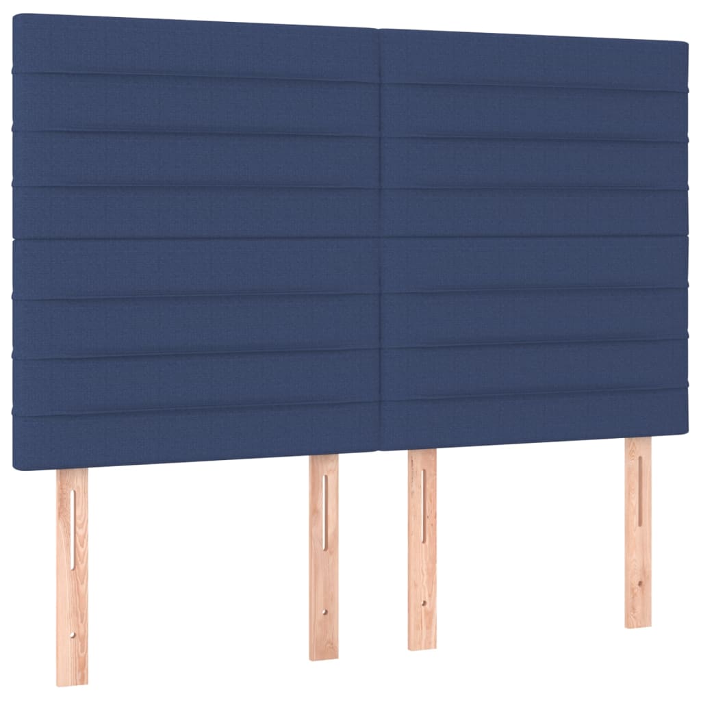 Uzglavlje plavo 144x5x118/128 cm tkanina