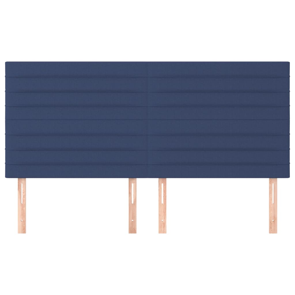 Uzglavlje plavo 200x5x118/128 cm tkanina