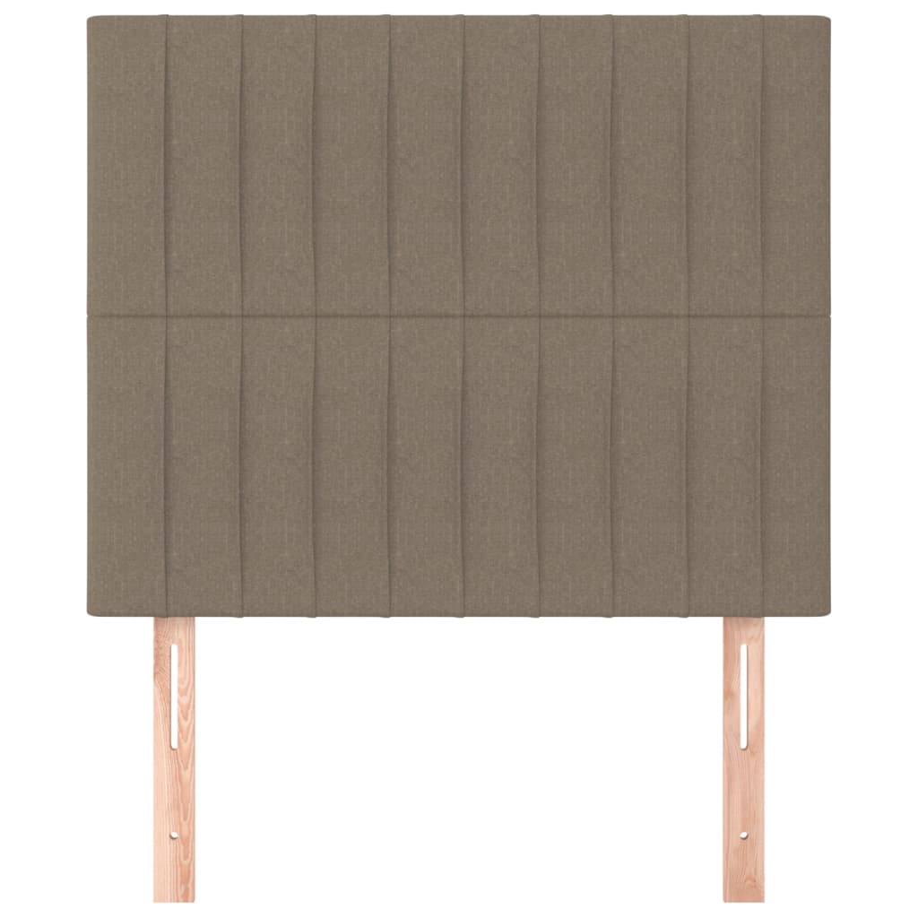 Uzglavlje boje taupe 80x5x118/128 cm tkanina