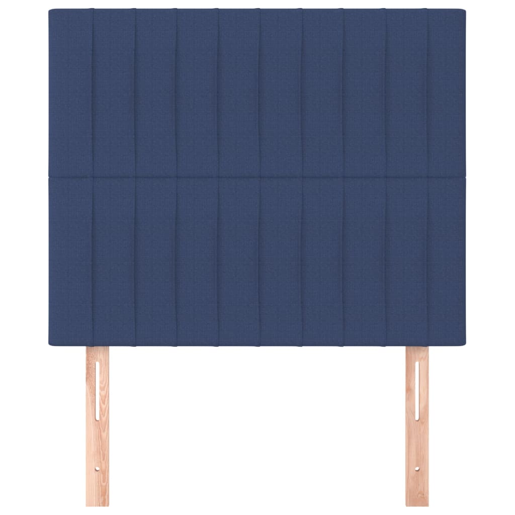 Uzglavlje plavo 80x5x118/128 cm tkanina