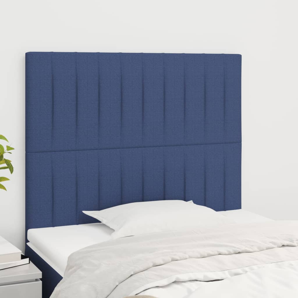 Uzglavlje plavo 90x5x118/128 cm tkanina