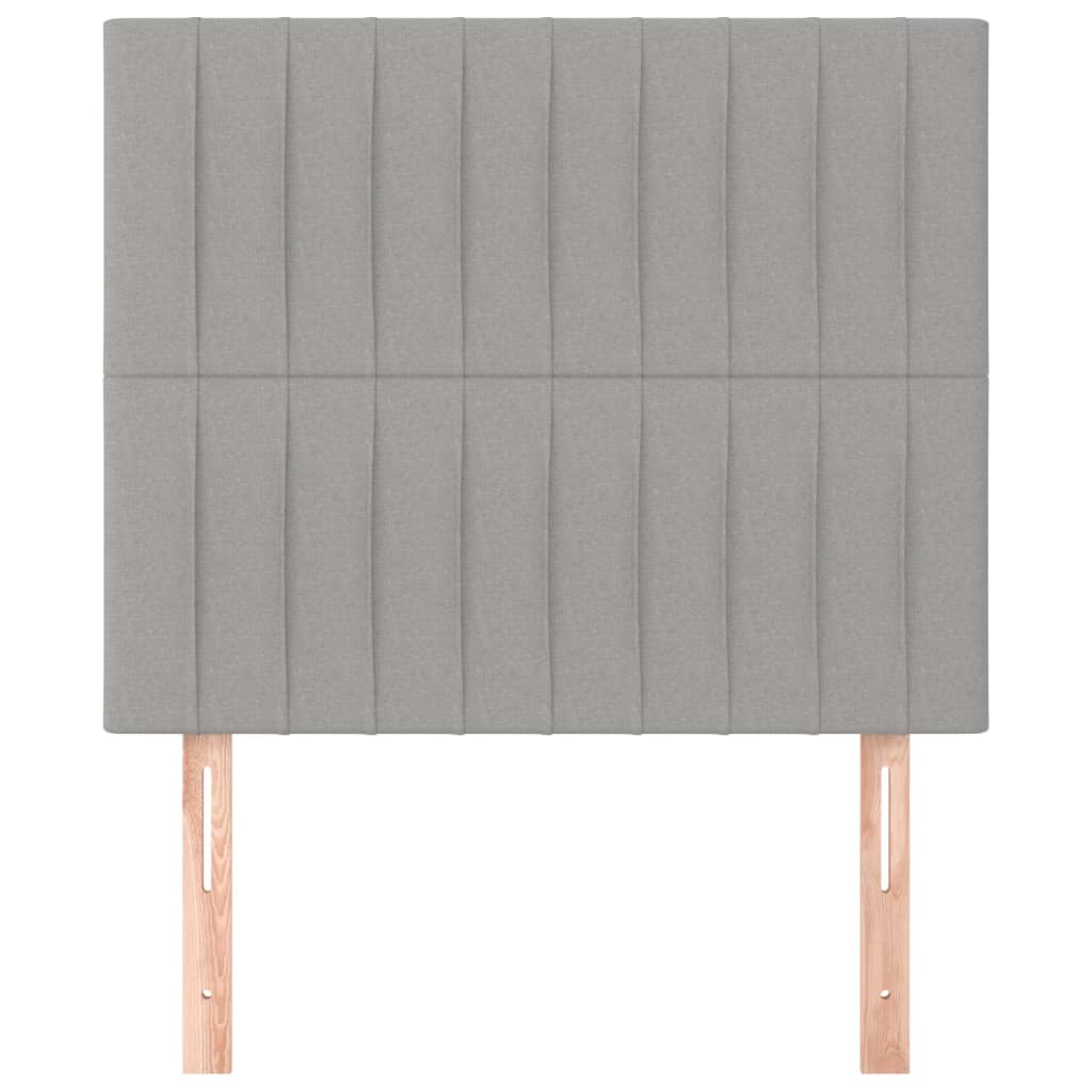 Uzglavlje svijetlosivo 100x5x118/128 cm tkanina