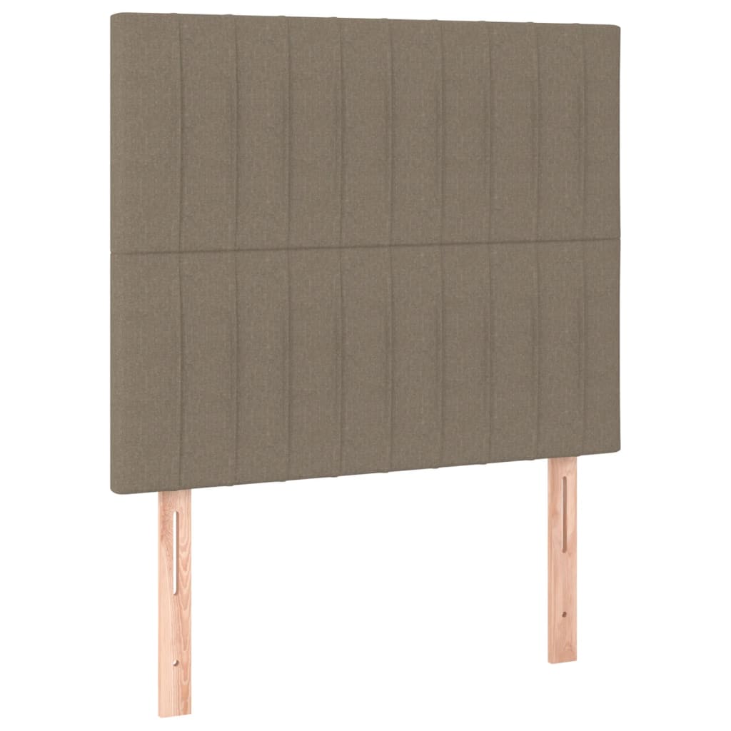 Uzglavlje boje taupe 100x5x118/128 cm tkanina
