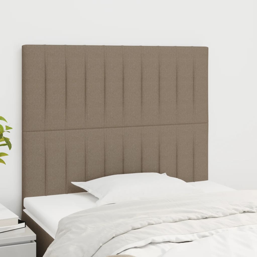 Uzglavlje boje taupe 100x5x118/128 cm tkanina