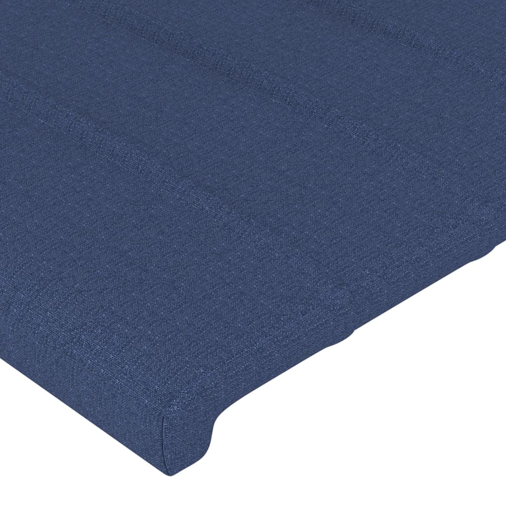 Uzglavlje plavo 100x5x118/128 cm tkanina