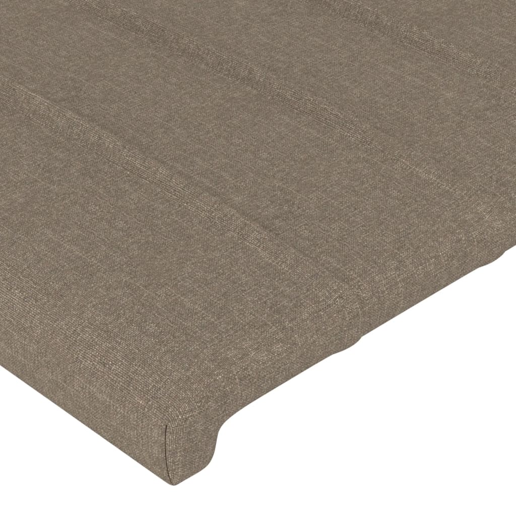 Uzglavlje boje taupe 144x5x118/128 cm tkanina