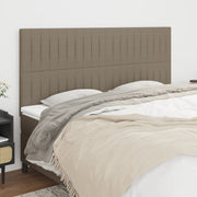 Uzglavlje boje taupe 180x5x118/128 cm tkanina