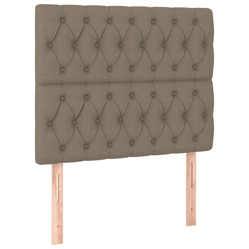 Uzglavlje boje taupe 100x7x118/128 cm tkanina