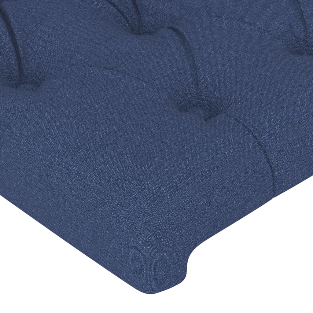Uzglavlje plavo 100x7x118/128 cm tkanina