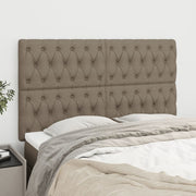 Uzglavlje boje taupe 144x7x118/128 cm tkanina