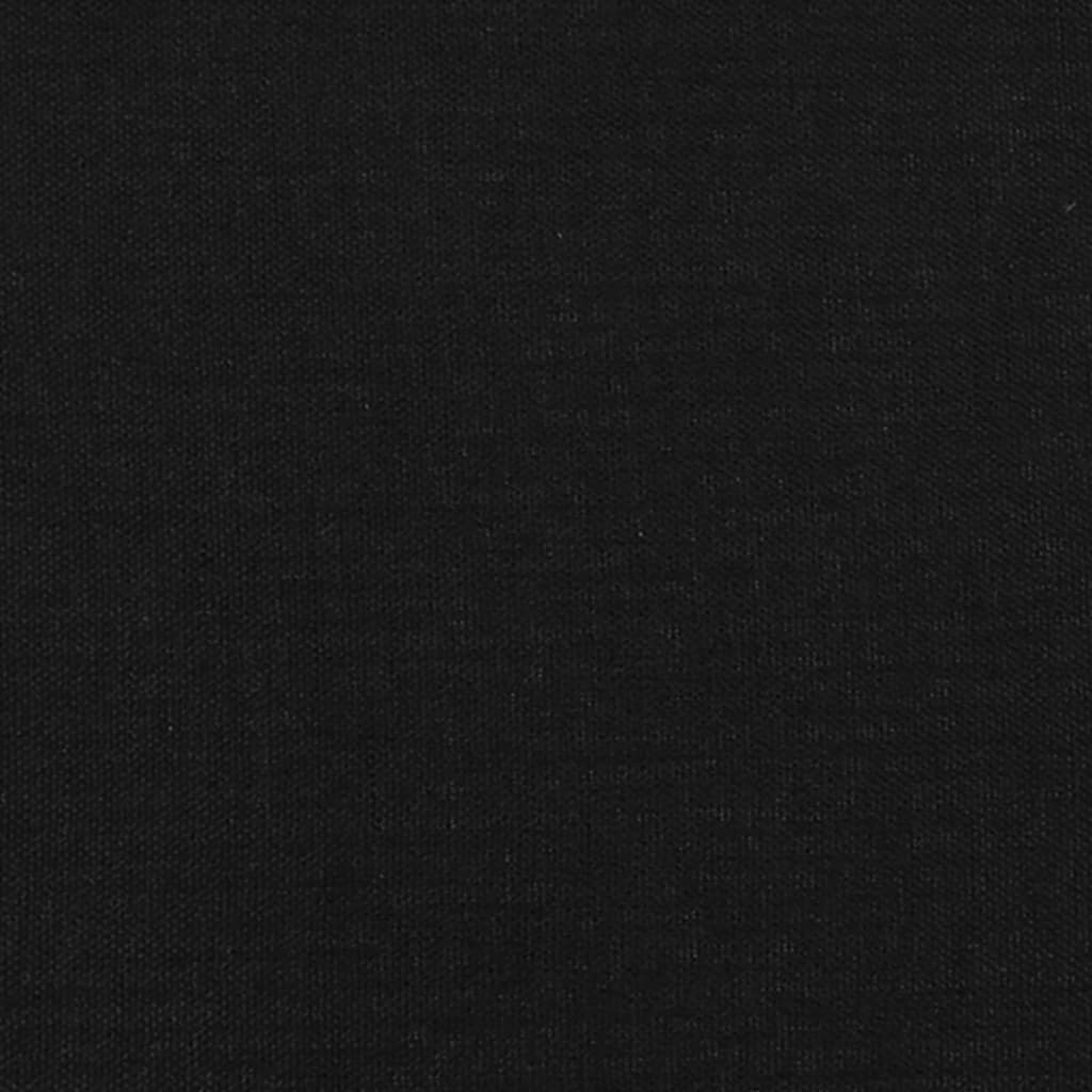 Uzglavlje Crno 160x7x118/128 cm Tkanina
