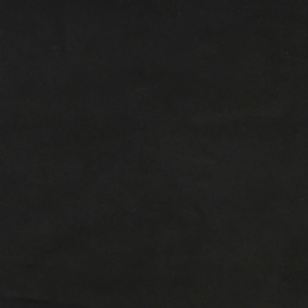 Uzglavlje Crno 90x7x118/128 cm Baršunasto