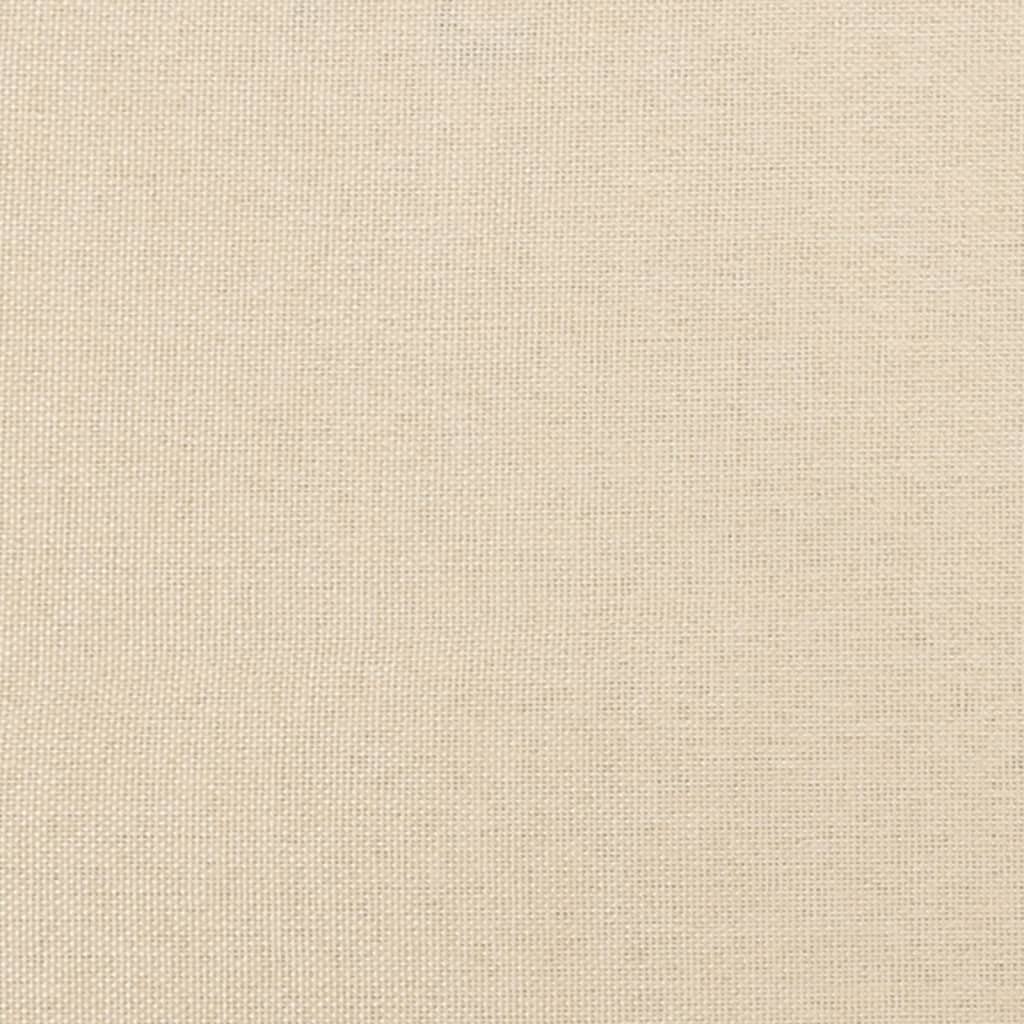 Uzglavlje krem boje 80x5x118/128 cm tkanina