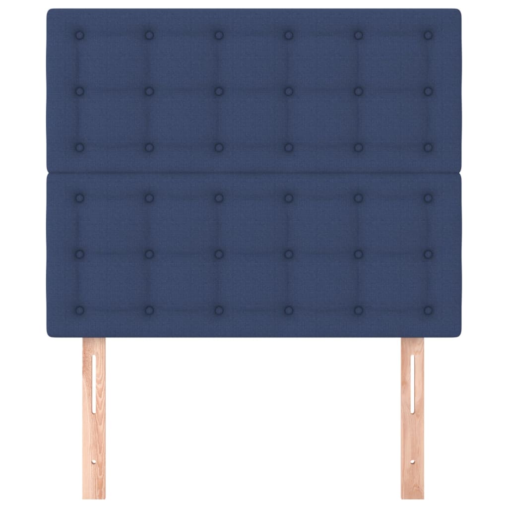 Uzglavlje plavo 80x5x118/128 cm tkanina