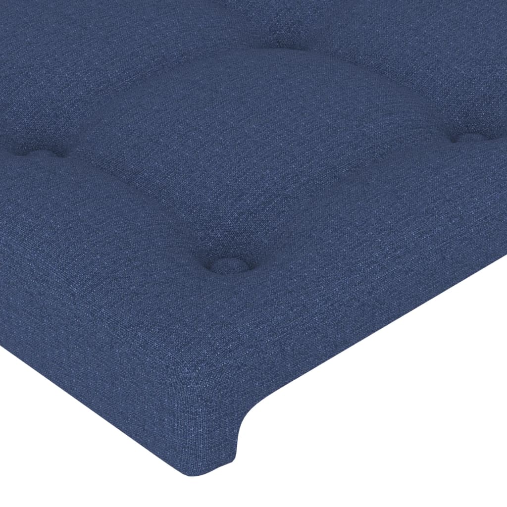 Uzglavlje plavo 160x5x118/128 cm tkanina