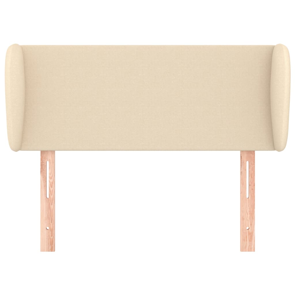 Uzglavlje s ušima krem 103x23x78/88 cm od tkanine