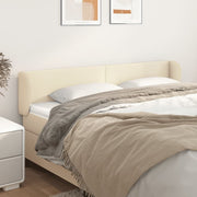Uzglavlje s ušima krem 203x23x78/88 cm od umjetne kože