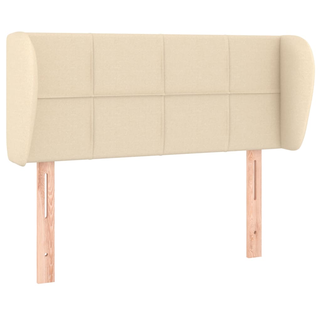 Uzglavlje s ušima krem 83x23x78/88 cm od tkanine