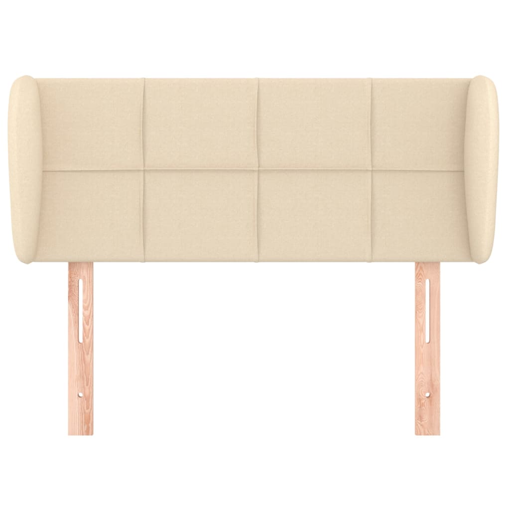 Uzglavlje s ušima krem 83x23x78/88 cm od tkanine