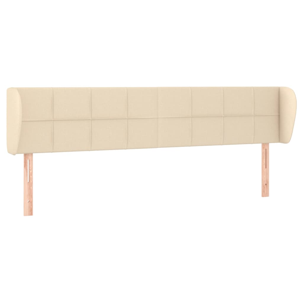 Uzglavlje s ušima krem 183x23x78/88 cm od tkanine