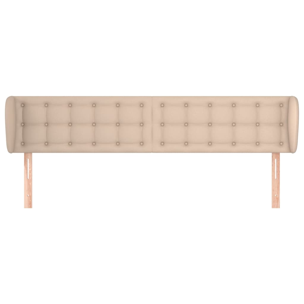 Uzglavlje s ušima boja cappuccina 163x23x78/88 cm umjetna koža