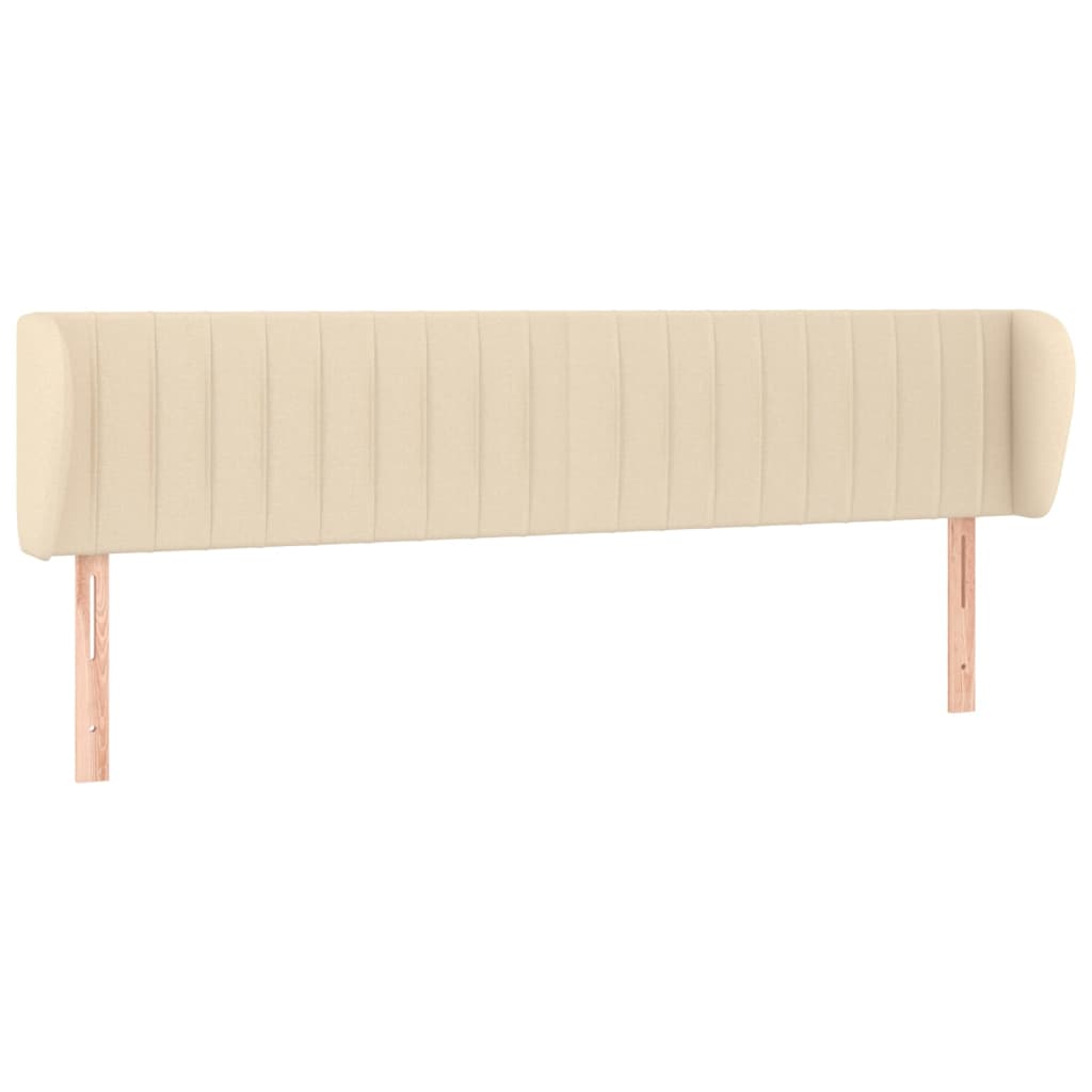 Uzglavlje s ušima krem 203x23x78/88 cm od tkanine
