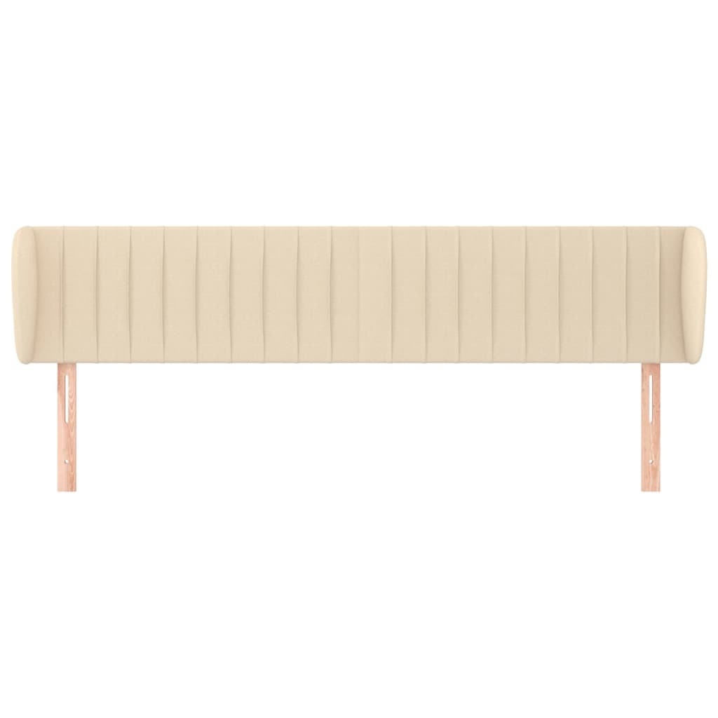 Uzglavlje s ušima krem 203x23x78/88 cm od tkanine