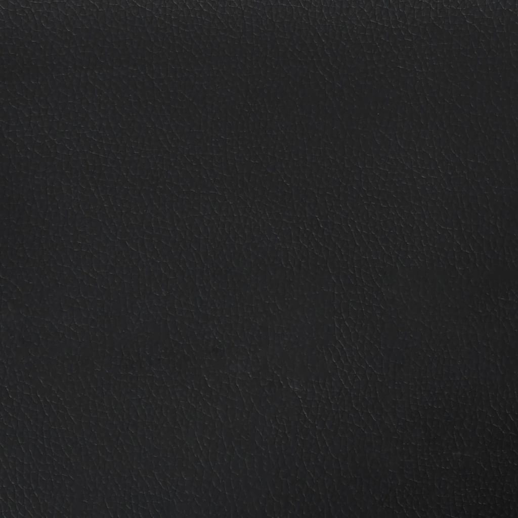 Uzglavlje s ušima crno 163x23x118/128 cm od umjetne kože