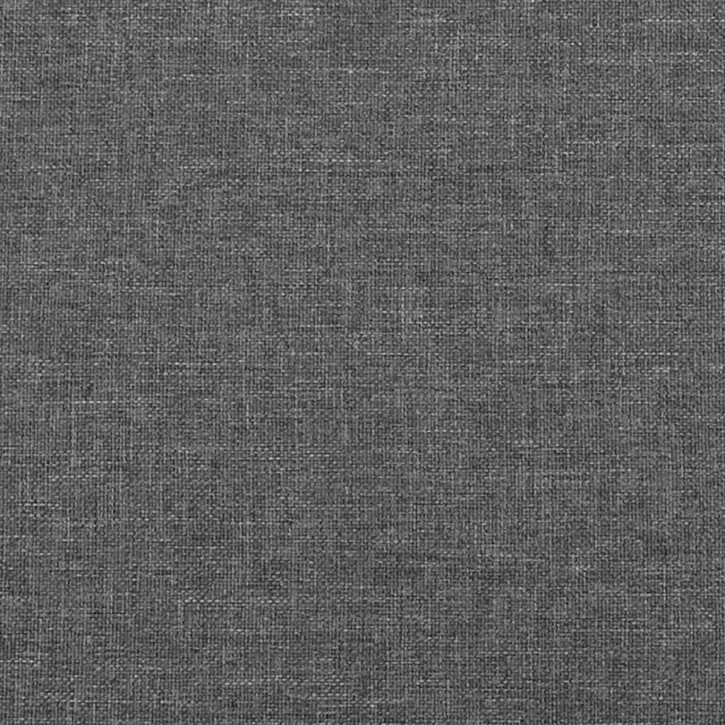 Uzglavlje s ušima tamnosivo 103x23x118/128 cm od tkanine