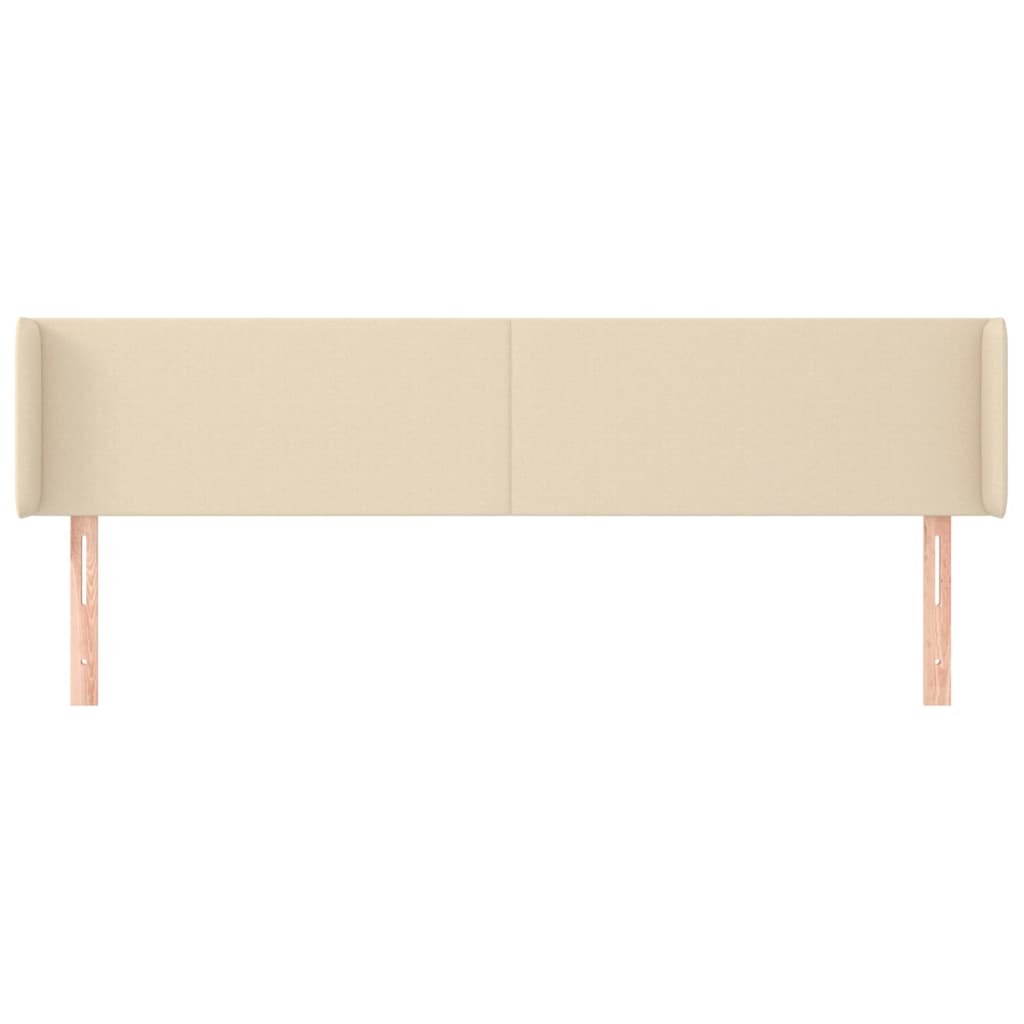 Uzglavlje s ušima krem 203x16x78/88 cm od tkanine