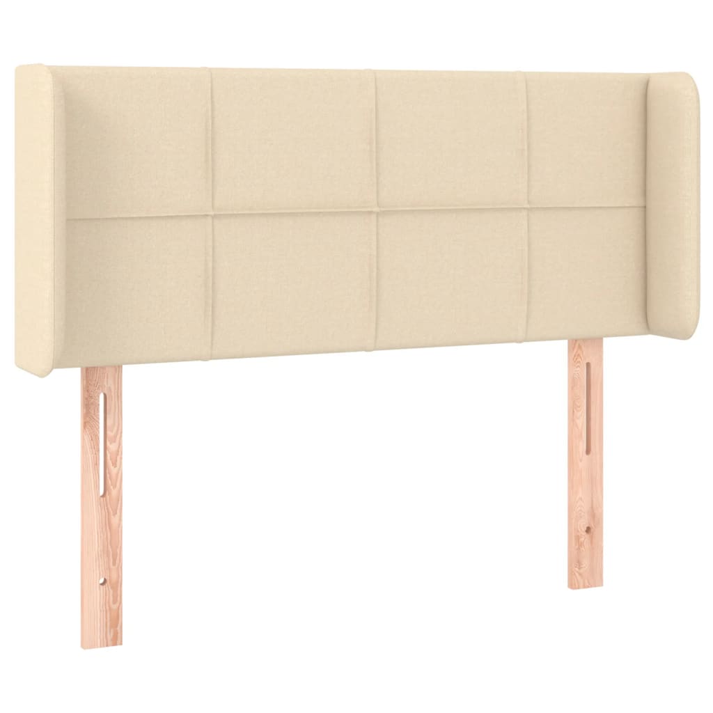 Uzglavlje s ušima krem 83x16x78/88 cm od tkanine
